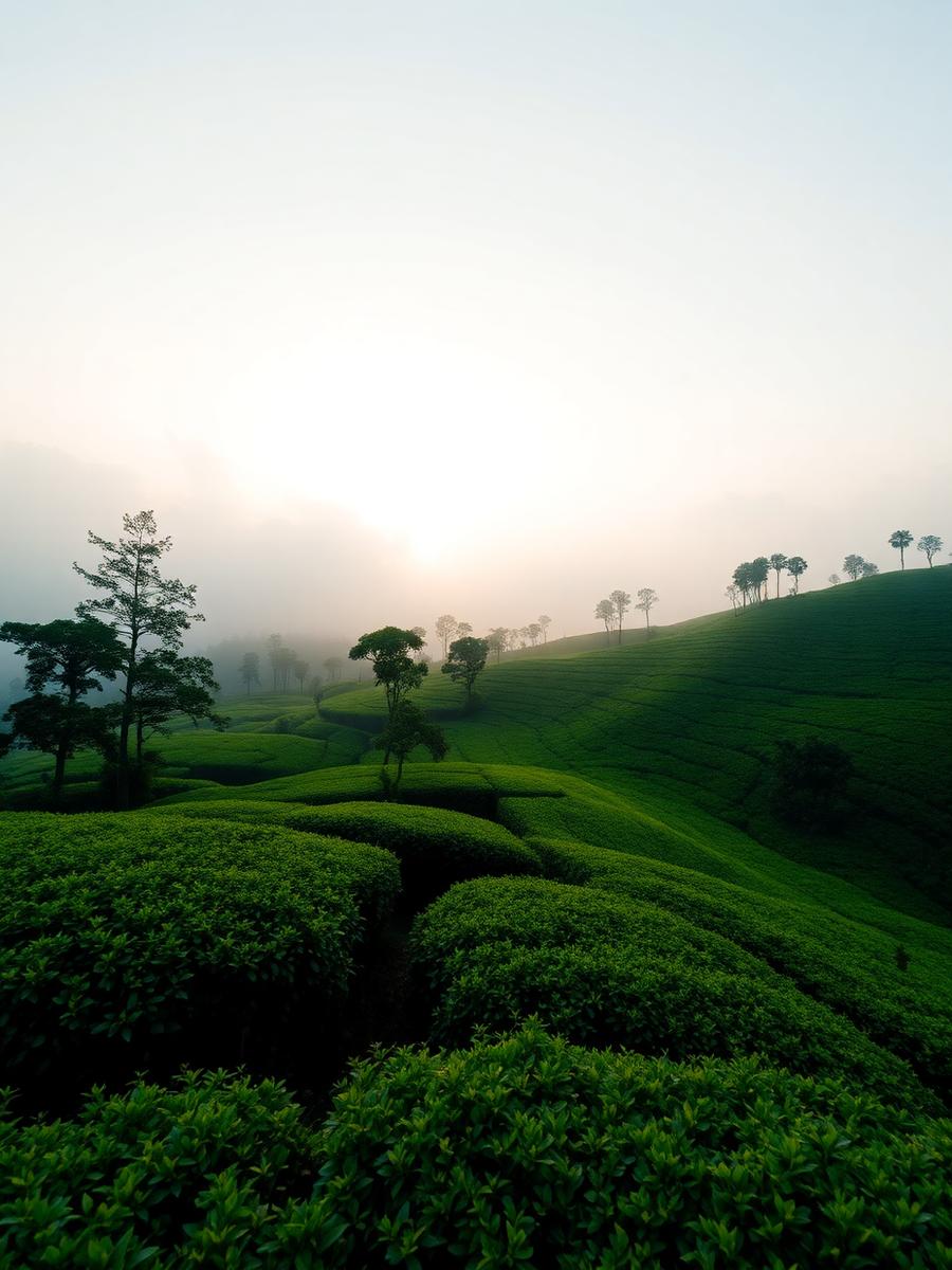Munnar — Emerald tea estates and cool misty mornings in the Western Ghats.