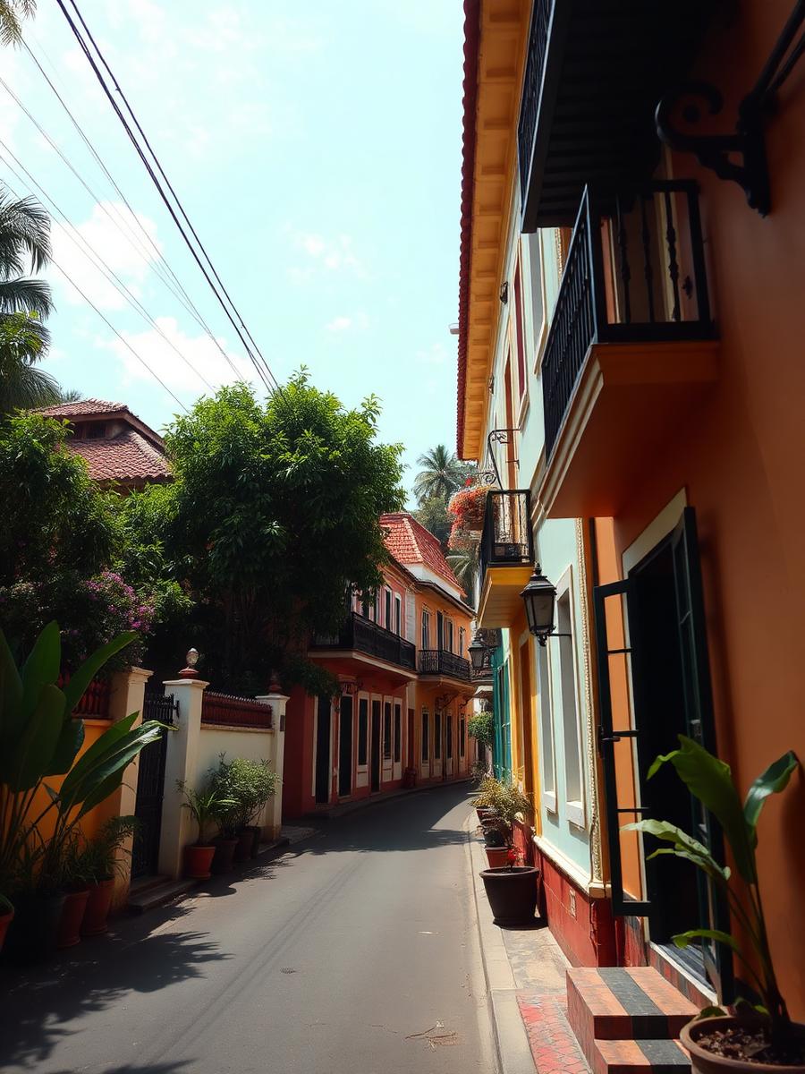 Panaji — Fontainhas' pastel Portuguese lanes and riverside heritage.