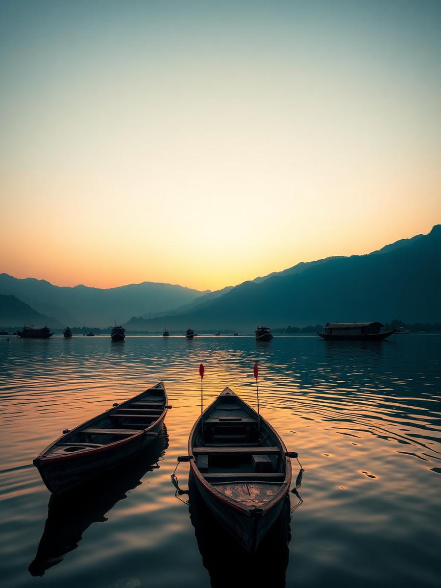 Srinagar — Dal Lake shikara rides, Mughal gardens and heritage houseboats.
