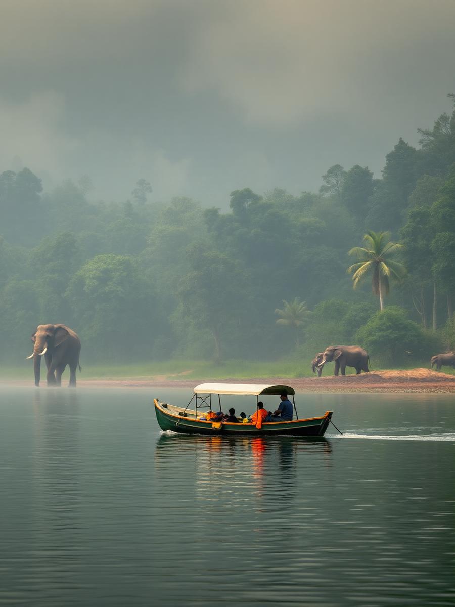 Thekkady — Periyar's lakeside wildlife reserve and cardamom plantation walks.
